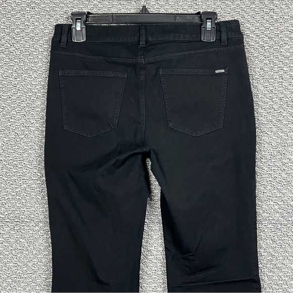 White House Black Market Jeans Skinny Flare Women's 6R Black Mid Rise Stretch - Picture 14 of 14